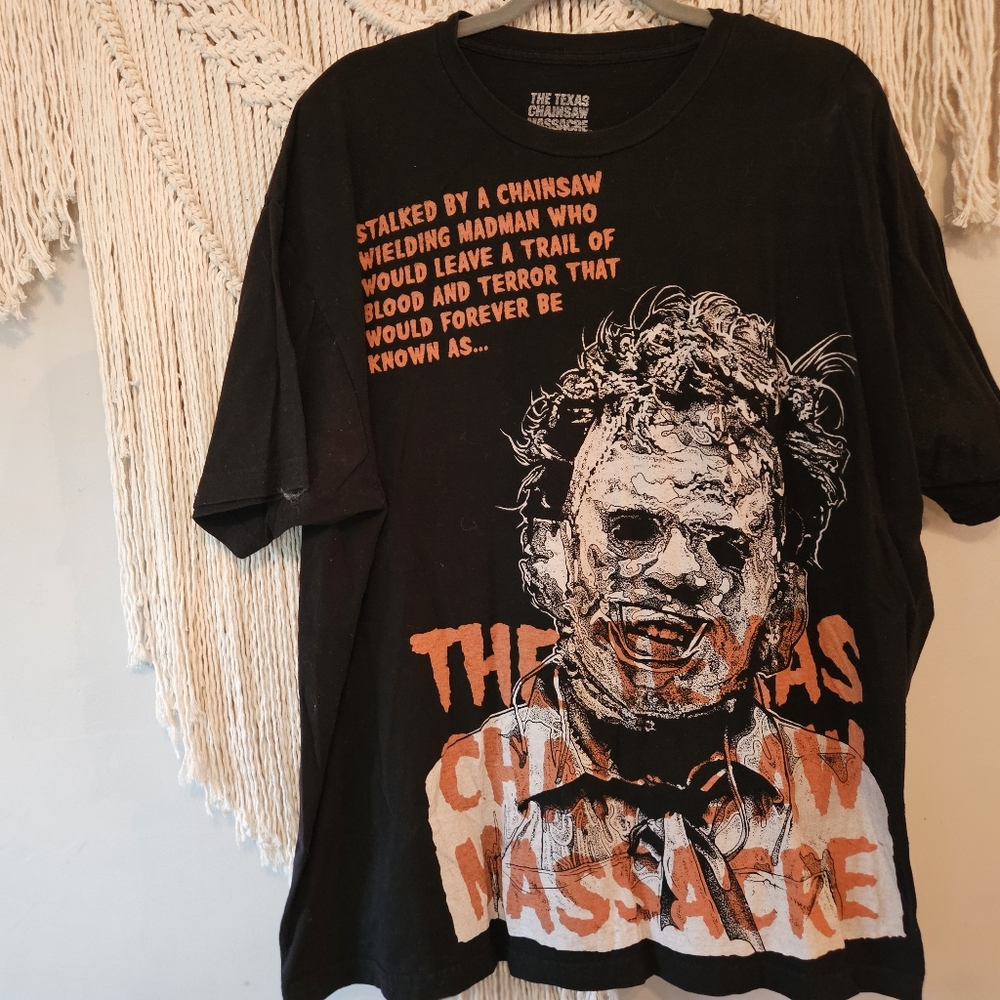 Black Texas Chainsaw Massacre Graphic T-Shirt